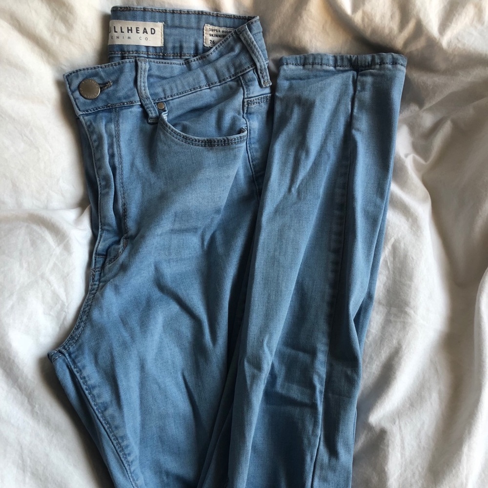 BOGO Light wash PacSun high rise jeans with rips